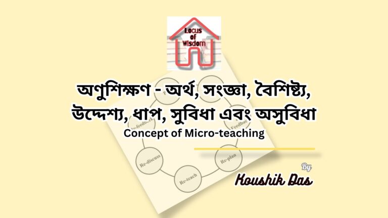 অণুশিক্ষণ-এর সার্বিক ধারণা | Concept of Micro-teaching