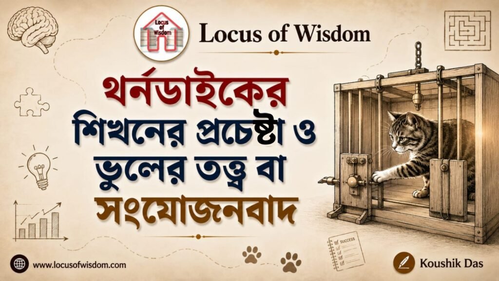 থর্নডাইকের শিখনের প্রচেষ্টা ও ভুলের তত্ত্ব বা সংযোজনবাদ | Thorndike’s Theory of Trial and Error Learning or Connectionism